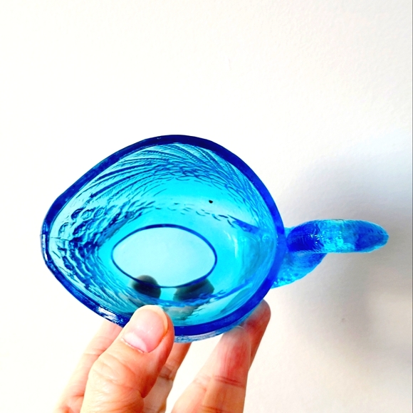 Blue glass Swan bowl, small items holder, organizer for small items - Picture 3 of 7